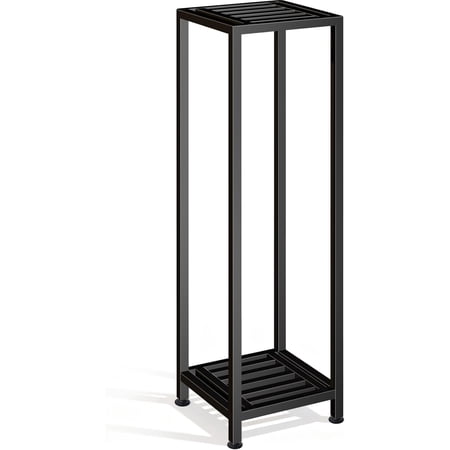 41 Inch 2 Tier Heavy Duty Metal Plant Stand for Indoor Outdoor Use