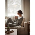 thumbnail image 2 of Barefoot Dreams Cozychic Ultra Lite Slouchy Pullover - Soft Knit Drawstring Hem Top, 2 of 5
