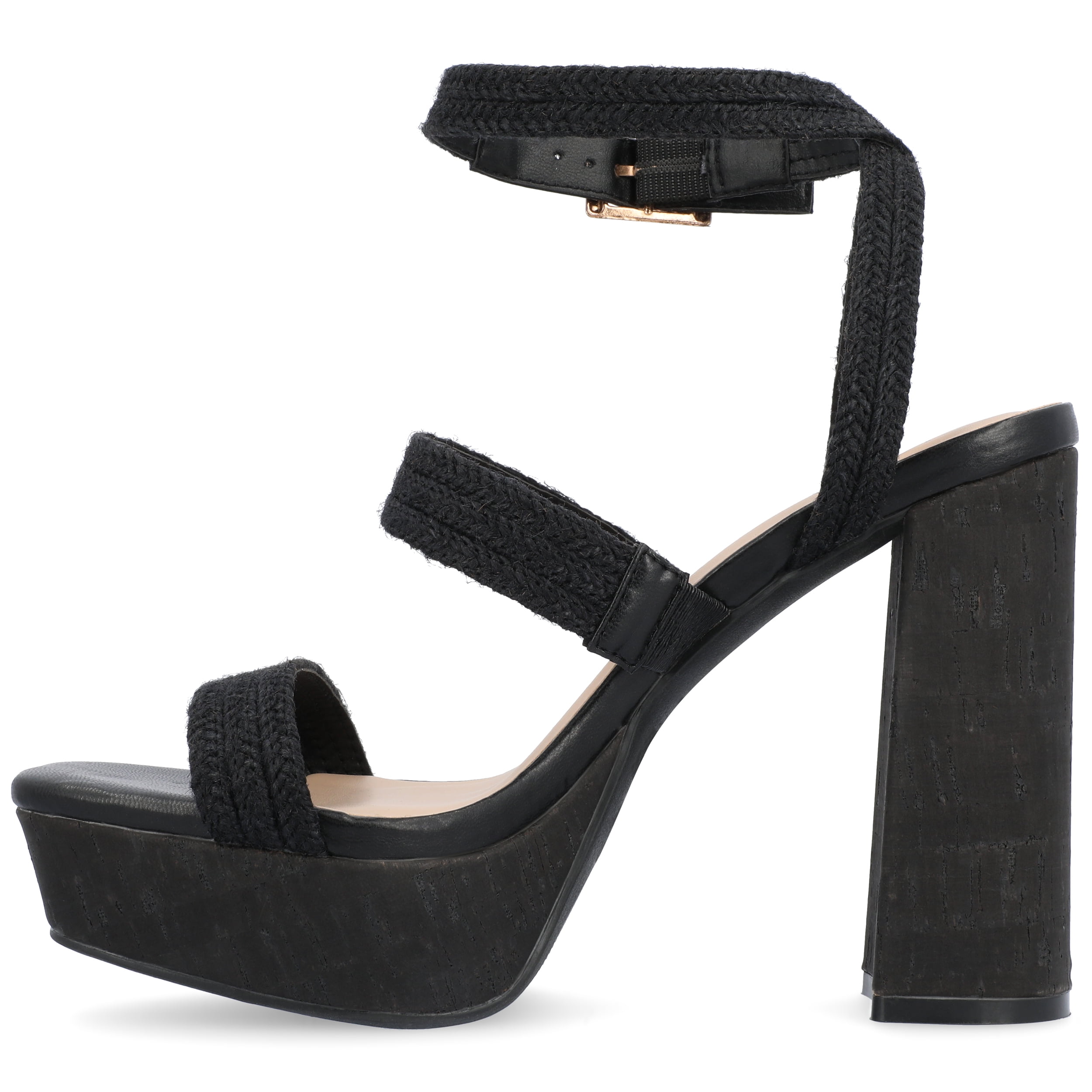 Journee Womens Sienne High Heel Platform Sandals