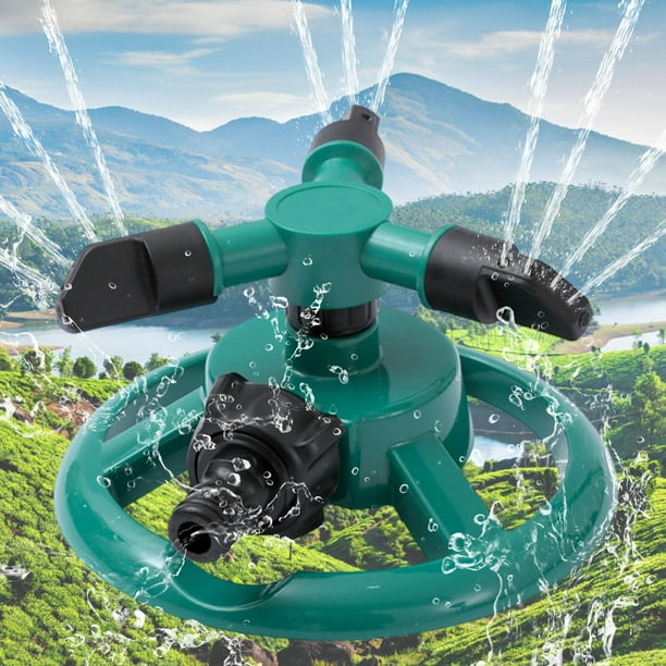 Hogar y Jardín, Aspersor Automático Giratorio 360°, Aspersor de Jardín con 2 Modos de Rociado, Aspersor para Grandes Áreas, Riego de Jardín para Sistemas de Riego, Cabezal de Aspersor