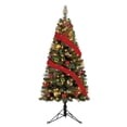 thumbnail image 6 of Home Heritage Cashmere 5 Ft Artificial Half Christmas Tree with 100 Lights, 6 of 9