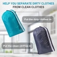 thumbnail image 3 of Laundry Bag, Extra Large Heavy Duty Travel Large Laundry Bag for Traveling, Hold 4 Loads of Laundry, Dirty Clothes Storage Bag, Washer Dryer Safe for College Students (2 Pack, Blue & Gray), 3 of 4