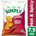 thumbnail image 2 of Simply Ruffles Hot & Spicy Potato Chips - 7.5 oz, 2 of 5