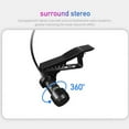 thumbnail image 3 of Lavalier Microphone Clip-on Condenser Mini Mic 3.5mm TRRS Plug for Video Music Interview Recording with TRS Conversion Plug, 3 of 7