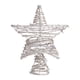 thumbnail image 4 of Estrella para la parte superior del árbol de Navidad, decoración de hierro y ratán de cinco puntas, estrella para la parte superior del árbol de Navidad. plata, 4 of 9