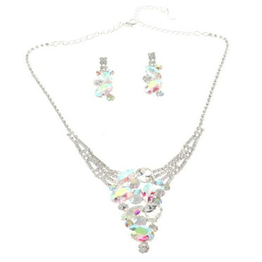 Rhinestone Necklace Set