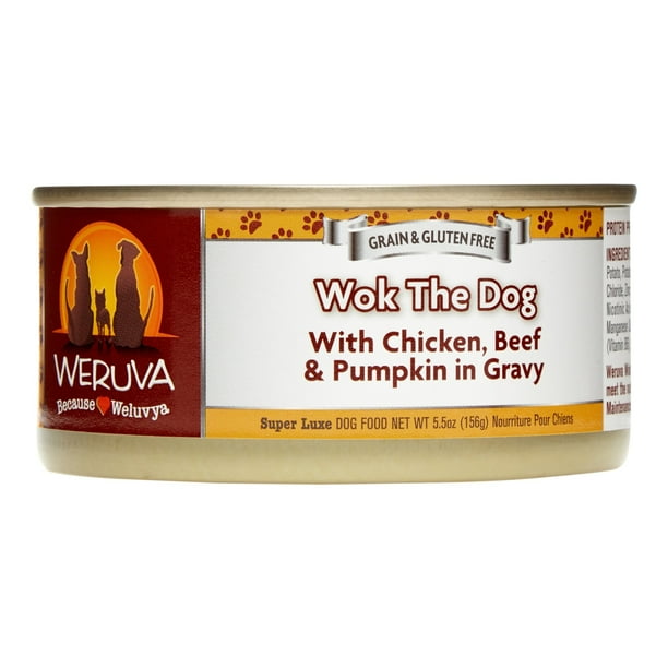 (24 Pack) Weruva Human Style Wok the Dog with Chicken, Beef, & Pumpkin