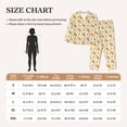 thumbnail image 4 of Haiem Squirrel Eating Nuts Pattern Women’s Long-sleeve Sleepwear,Sleepwear Set,2-piece Loungewear Set,Soft PJs Comfy Nightwear with Pockets-Small, 4 of 7