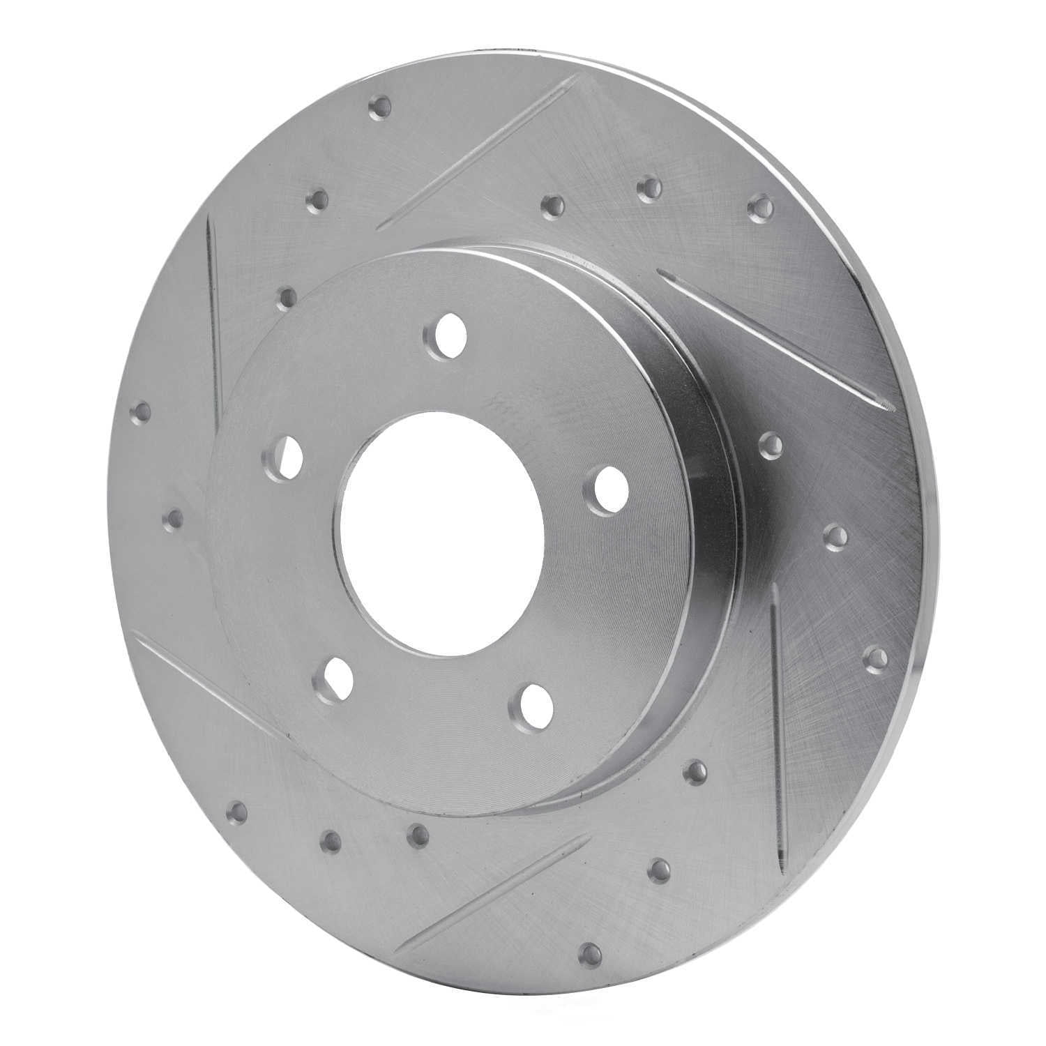 Dynamic Friction Company 631-52010L DFC Brake Rotor - Drilled And Slotted - Silver
