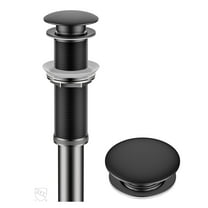 Kraus PU-L10MB Bathroom Sink Pop-Up Drain with Extended Thread in Matte Black