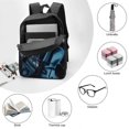 thumbnail image 3 of Wednesday-Abilities Backpacks Basic Shoulder Daypack Bookbag Satchel Knapsack Rucksack-XTYD1887, 3 of 3