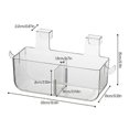 thumbnail image 5 of Multifunctional Wall Mounted Storage Rack for Kitchen Dual Compartment Kitchen Cabinet Storage Box for Small Kitchen, 5 of 5