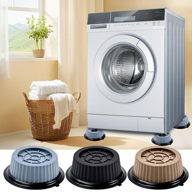 COMTOA Clearance Silent Guys Anti Vibration Pads for Washing Machine - 4  Rubber Washer Anti Vibration Pads - 2025 Washing Machine Vibration Mat  Isolation Pads