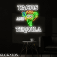 thumbnail image 4 of Glowneon Tacos And Tequila Neon Sign, Mexican Tacos Tequila Led Decor, 4 of 5
