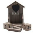 thumbnail image 2 of Cheers.US 1 Set Vintage Wood Perpetual Calendar In The Shape of Small House, 2 of 7
