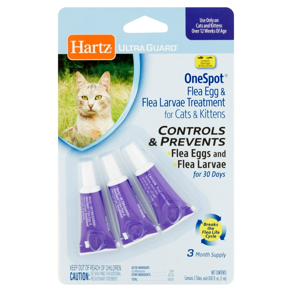 Hartz UltraGuard One Spot Flea Egg & Flea Larvae Treatment for Cats