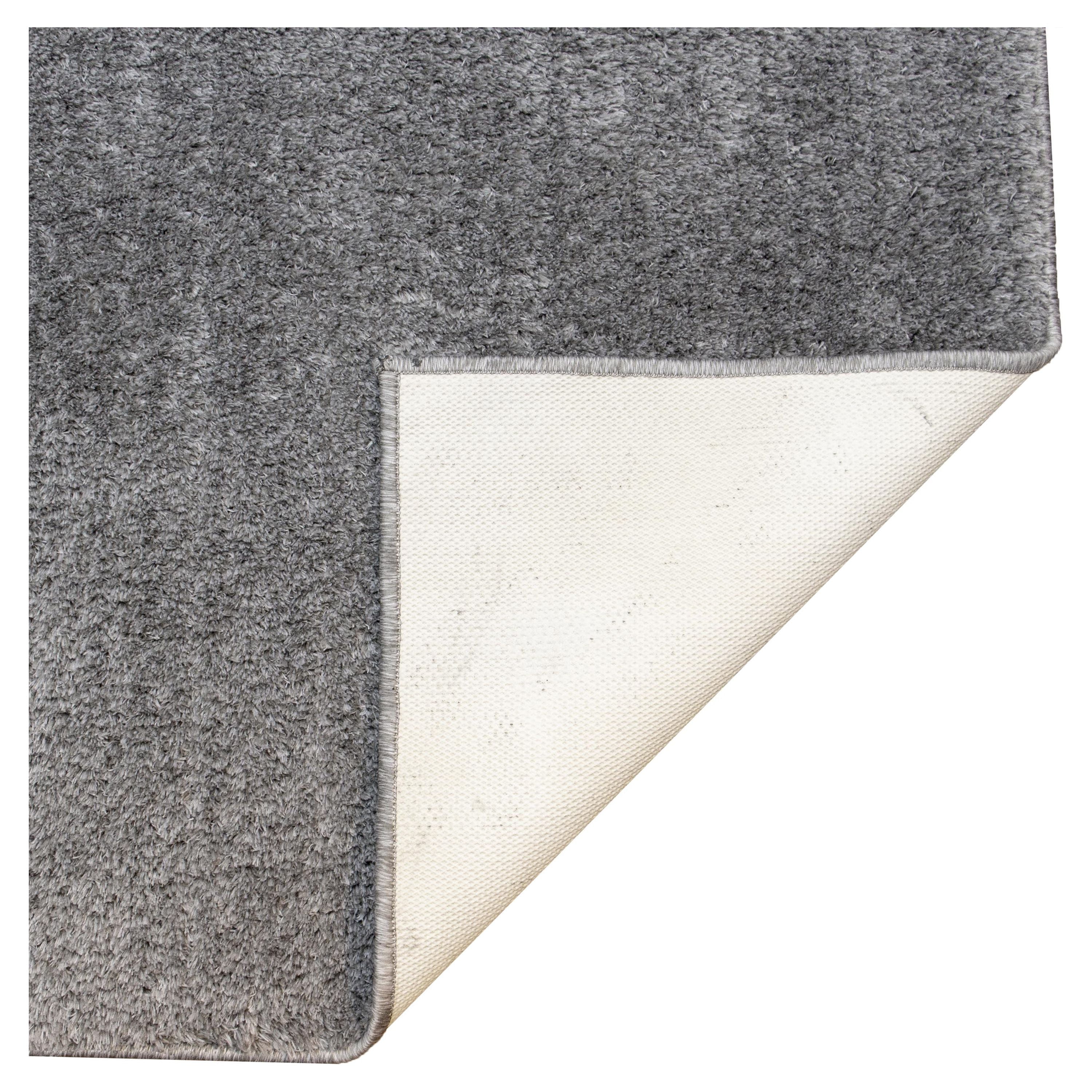 Mainstays Gray Plush Shag Area Rug, 5' x 7'