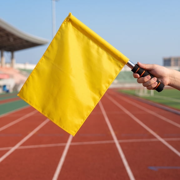 OUNONA 4-Pack Hand Waving Flags for Traffic Safety, Birthday Celebrations, Outdoor Events, and Party Activities