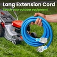 thumbnail image 4 of Cable de extensión GearIt Outdoor 14 AWG, 3 puntas, 100 pies, azul, 4 of 9