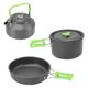 thumbnail image 4 of Juego de ollas para acampar al aire libre con vajilla, utensilios de cocina antiadherentes para acampar, para Picnic, pesca, verde, 4 of 10