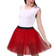 thumbnail image 2 of Aayomet Women'S Skirts Lady's Princess Tutu Tulle Midi Knee Length Skirt Underskirt,B A, 2 of 5