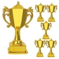 thumbnail image 4 of Hemoton 6 Pcs Mini Gold Award Trophy Cups for Cake Decoration for Party Supplies and Celebrations Plastic Trophy Cupcake Picks Festival Cake Decoration, 4 of 8