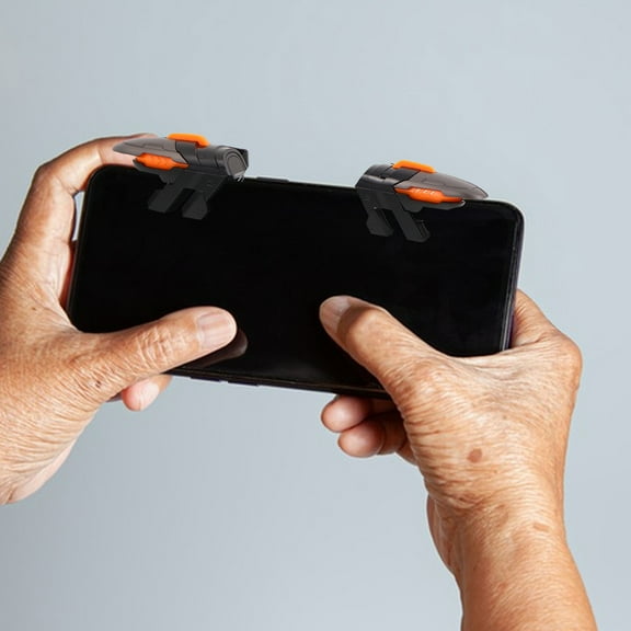FOMIYES 1Pair Six Finger Mobile Game Trigger Controller with itive Shoot Button for Phone