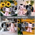 thumbnail image 3 of 1 muñeco de peluche de graduación, elefante creativo, regalo de graduación., 3 of 7