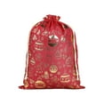 thumbnail image 2 of xihome Bolsa grande roja de regalo navideña de 20x30 cm, ideal para decoracin navideña, fiestas en el hogar, hoteles y eventos., 2 of 6