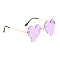 thumbnail image 4 of 2Pcs Fashion Heart Sunglasses for Women Party Shades Colorful, 4 of 5