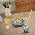 thumbnail image 4 of Soporte para de cerámica de té verde de 5 piezas, accesorios, de acero inoxidable, de inicio hecho a mano, juego japonés para la del té japonés Cuenco C BLESIY Soporte para batidor Matcha, 4 of 8