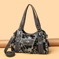 thumbnail image 4 of HUISZJ PU Leather Shoulder Bag, Large Capacity Crossbody Bag with Adjustable Strap, Y2k Messenger Bag for Women Work Shopping Travel (Leopard print), 4 of 5