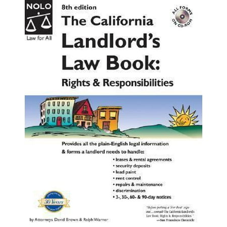 Pre-Owned The California Landlord's Law Book: Rights and Responsibilities [With CD-ROM] (Paperback) 0873377796 9780873377799