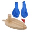 thumbnail image 2 of Baby Boat Toys, Balloon Powered Ba?era de Madera Barco de Juguete Juego de Agua Ba?arse Entretenido Juguete para ni?os Juguetes de, 2 of 7