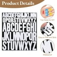 thumbnail image 3 of 12 Sheet Vinyl Letter Sticker, 1 Inch, 2 Inch 624Pcs Stick Letters, White, 3 of 6