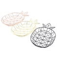 thumbnail image 4 of HOARBOEG Pineapple Shaped Stainless Steel Fruit Basket - Open Wire Bread & Snack Holder, Modern Kitchen Countertop Decor, 4 of 5