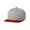 Heather Grey/ Red, variant on Adult 6-Panel Structured Flat Visor Classic&nbsp;Snapback
