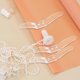 thumbnail image 3 of 4pcs Plastic Cord Cleats for Blinds Safety Blind Cord Cleats Clear Drapery Cleats for Home Offices Window Blinds Sun Shades Ropes, 3 of 3