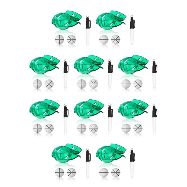 Sonducket Golf Ball Drawing Clips Multifuctional Lightweight Traning Outdoor Aids Youth Supplies Alignment Tools Pen Convenient Marker 10piezas