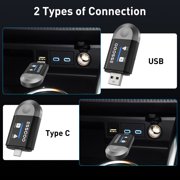 ESSGOO 2 in 1 Wireless CarPlay & Android Auto Adapter - 5.8GHz, Plug & Play, OTA Upgrade, Mini Model for 2016+ Wired - Compatible Cars with Seamless Dual - Platform Connectivity