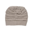 thumbnail image 2 of Bonnets Tricotés d'Hiver avec Sequins - Beige, 2 of 2