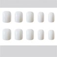 thumbnail image 3 of LLC Pure Color Square False Nails - 72 Pieces, Short Length, White - for Wedding Party, Women & Girls, 3 of 4