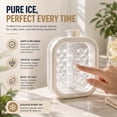 thumbnail image 4 of 500ml Portable Silicone Ice Ball Maker Kettle,2-in-1 Bottle Round Ice Cube Tray Mold With Pull Handles, Make 19 Iceballs At Once,Reusable,Easy Release for Juice Cold Drinks (White), 4 of 7