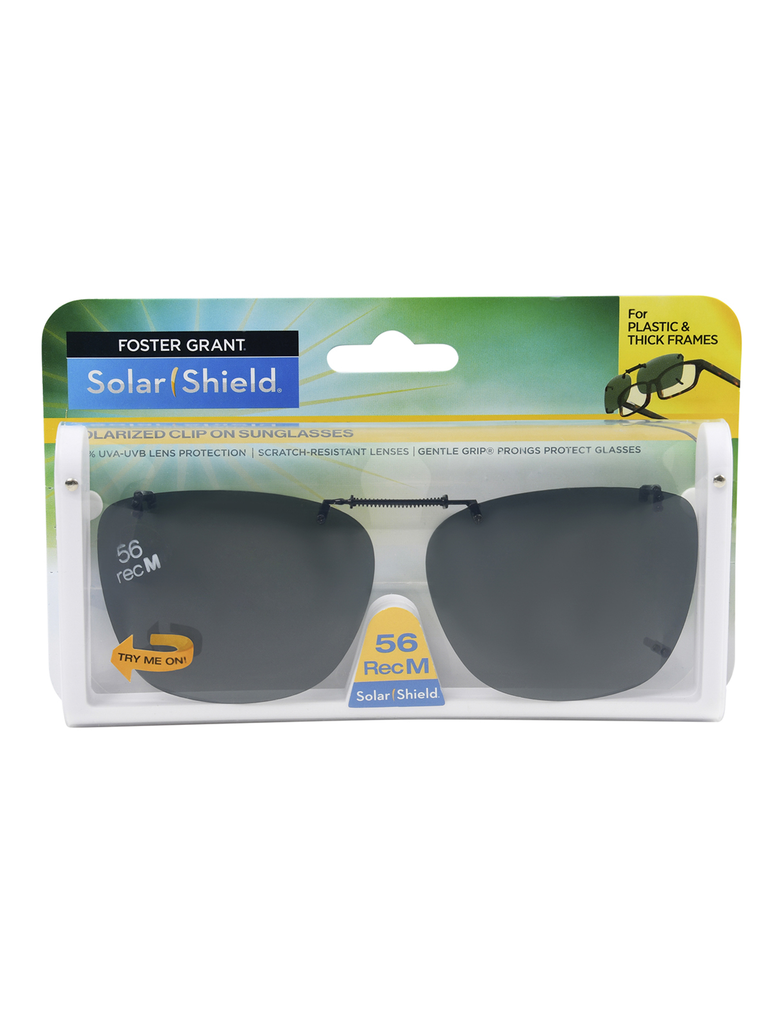 Solar Shield Dioptics Unisex Rectangle Fashion Sunglasses Black