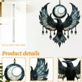 thumbnail image 5 of Gothic Raven & Crescent Moon Suncatcher, Acrylic Window Hanging with Stained Glass Effect, Mystic Crow Art for Home Decor, 5 of 7