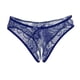 thumbnail image 2 of Bragas con espalda en T eróticas para mujer Azul, 2 of 9
