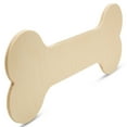 thumbnail image 2 of Dog Bone Cutouts 4-3/8 x 12-inch, Pack of 1 Wood Door Hanger Blanks, Wooden Crafts to Paint, Wooden Cutouts for Crafts, by Woodpeckers, 2 of 5