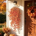 thumbnail image 5 of 4 Pack Artificial Morning Glory Hanging Vine, Realistic No Maintenance Bendable Long Lasting Fade Resistant Trailing Greenery, Balcony Wall Decor for Wedding Halloween Indoor Outdoor Arrangement, 5 of 6