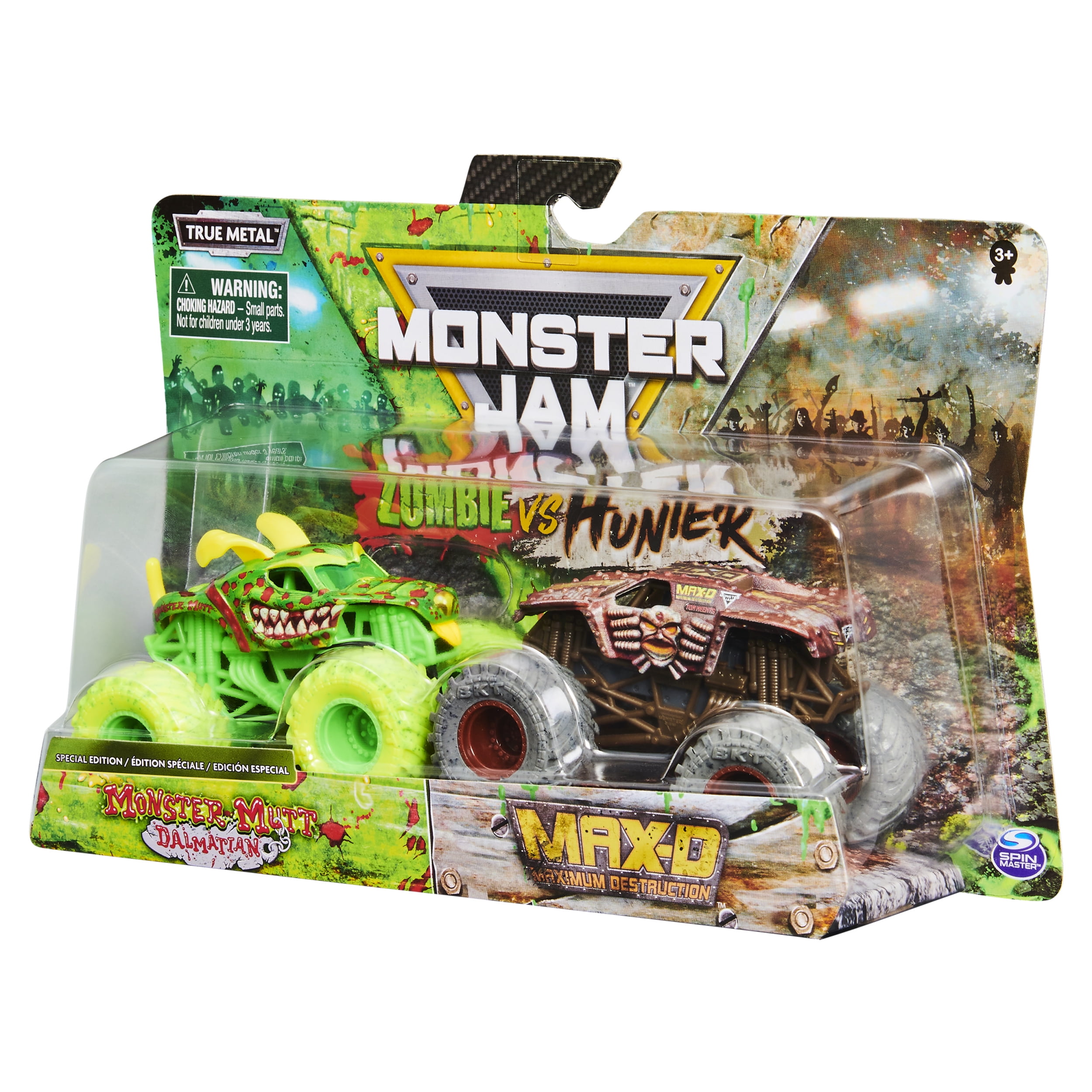 Monster Jam, Official Zombie Monster Mutt Dalmatian vs. Hunter Max