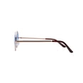 thumbnail image 3 of Round Sunglasses - Small (43mm) Gold Frame / Two-tone Light-Blue Clear Lens, 3 of 6
